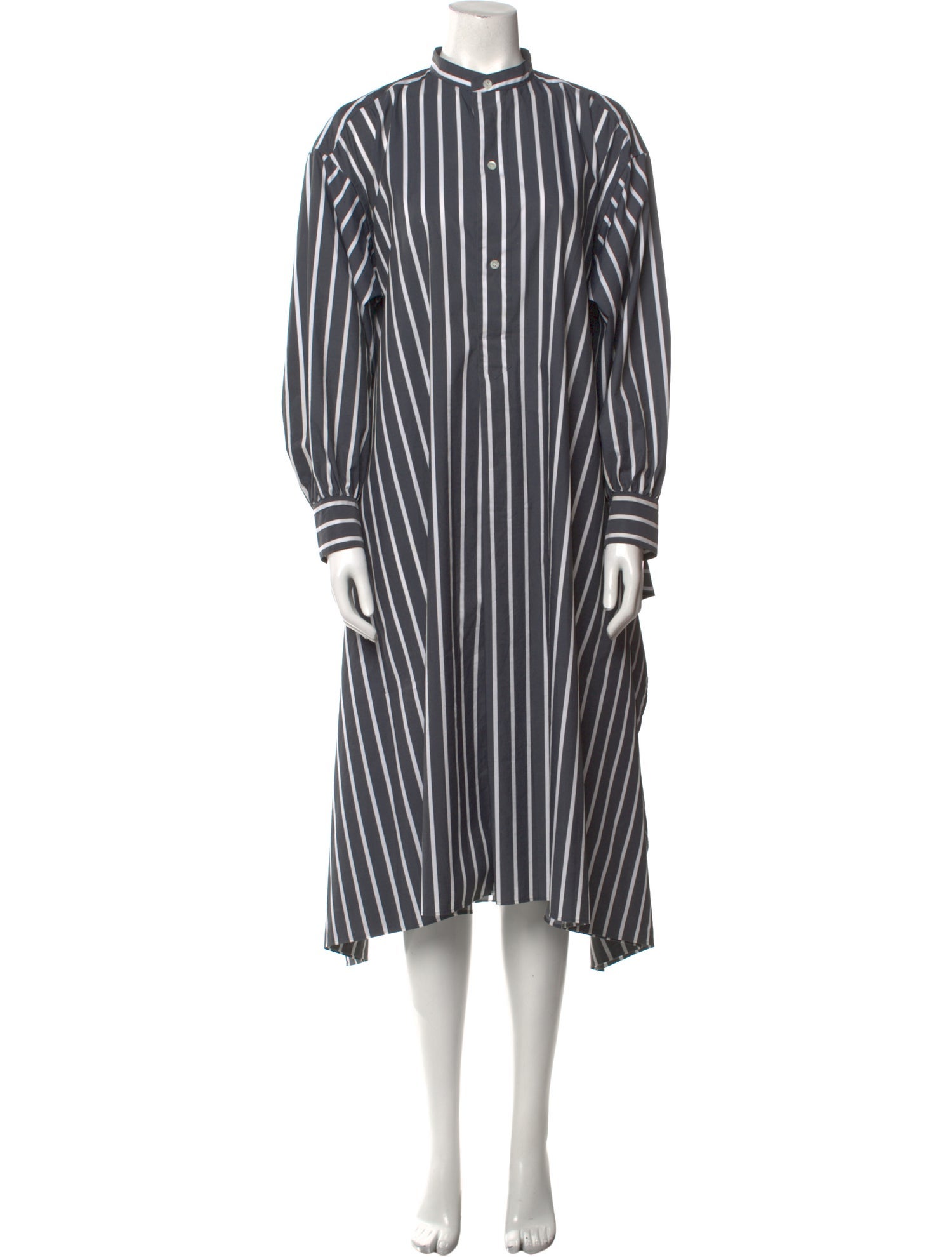 HYKE Striped Midi Length Dress