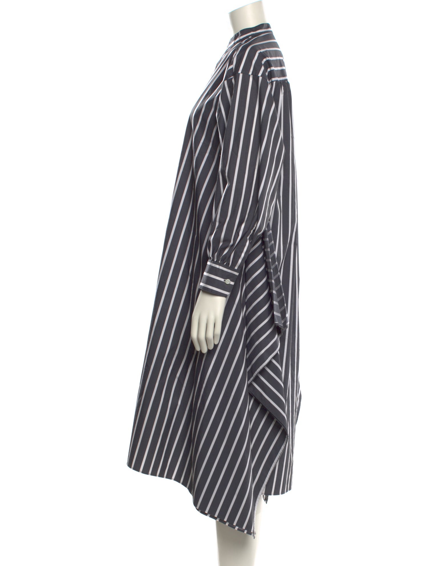 HYKE Striped Midi Length Dress