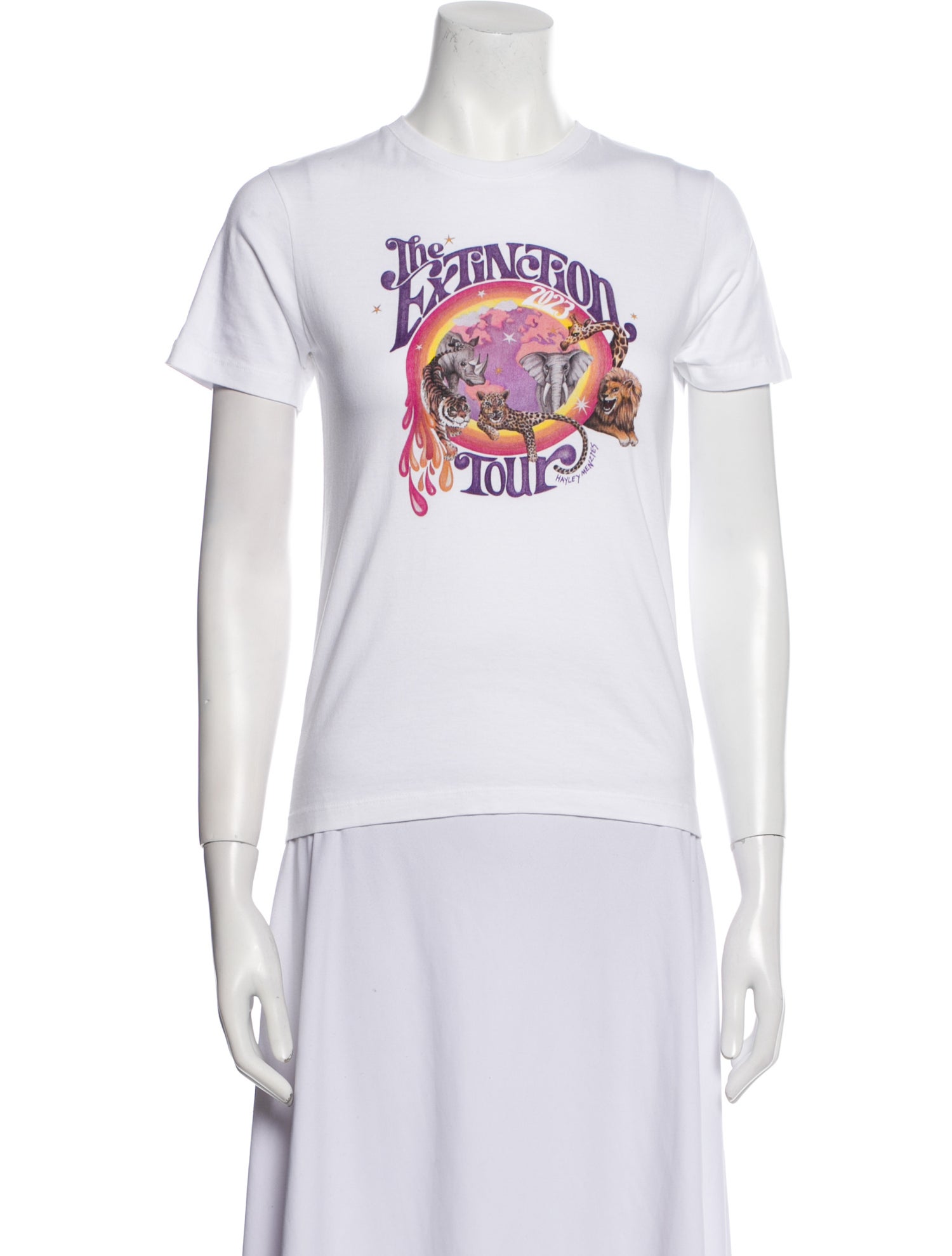 Hayley Menzies Graphic Print Crew Neck T-Shirt w/ Tags