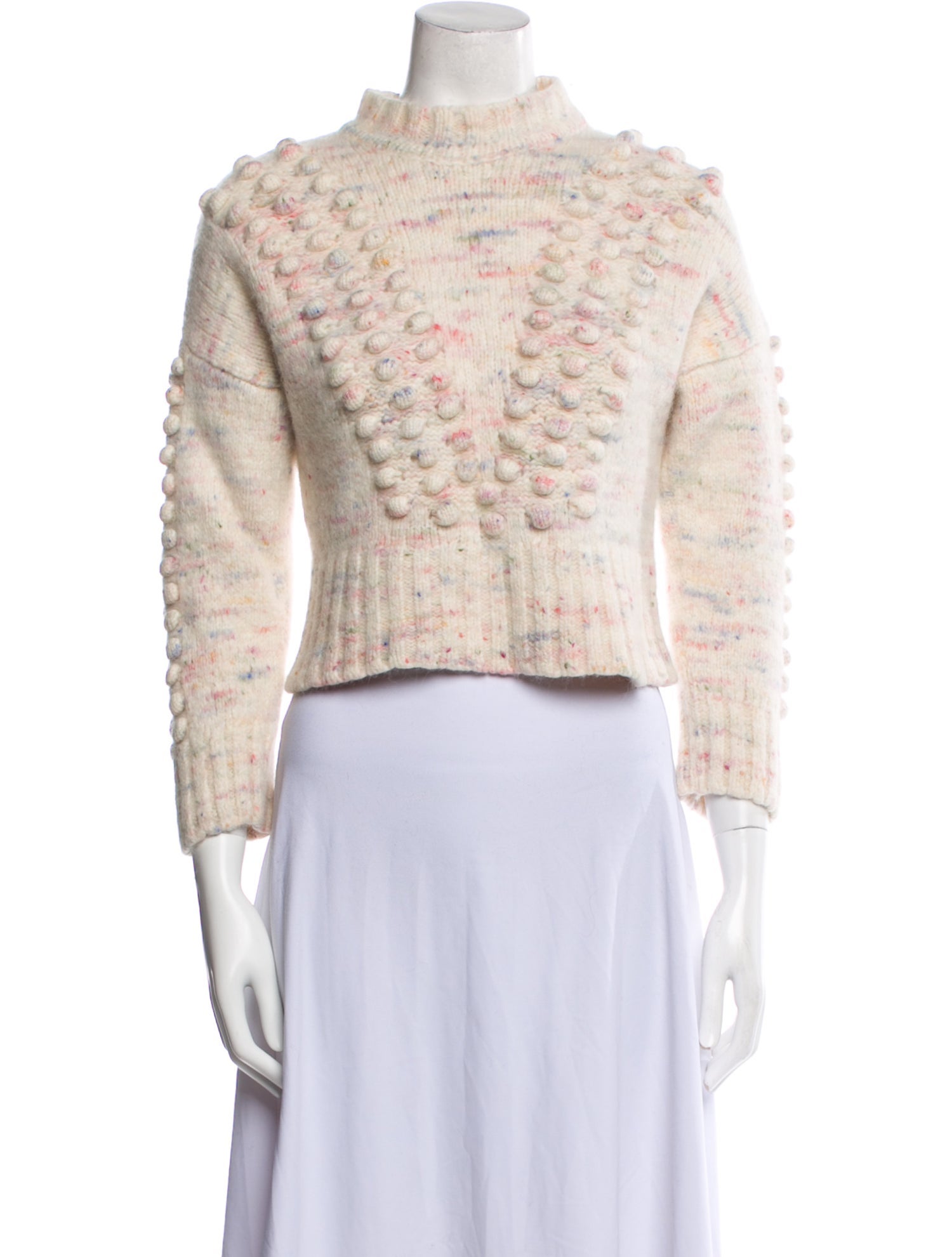 Hayley Menzies Printed Mock Neck Sweater