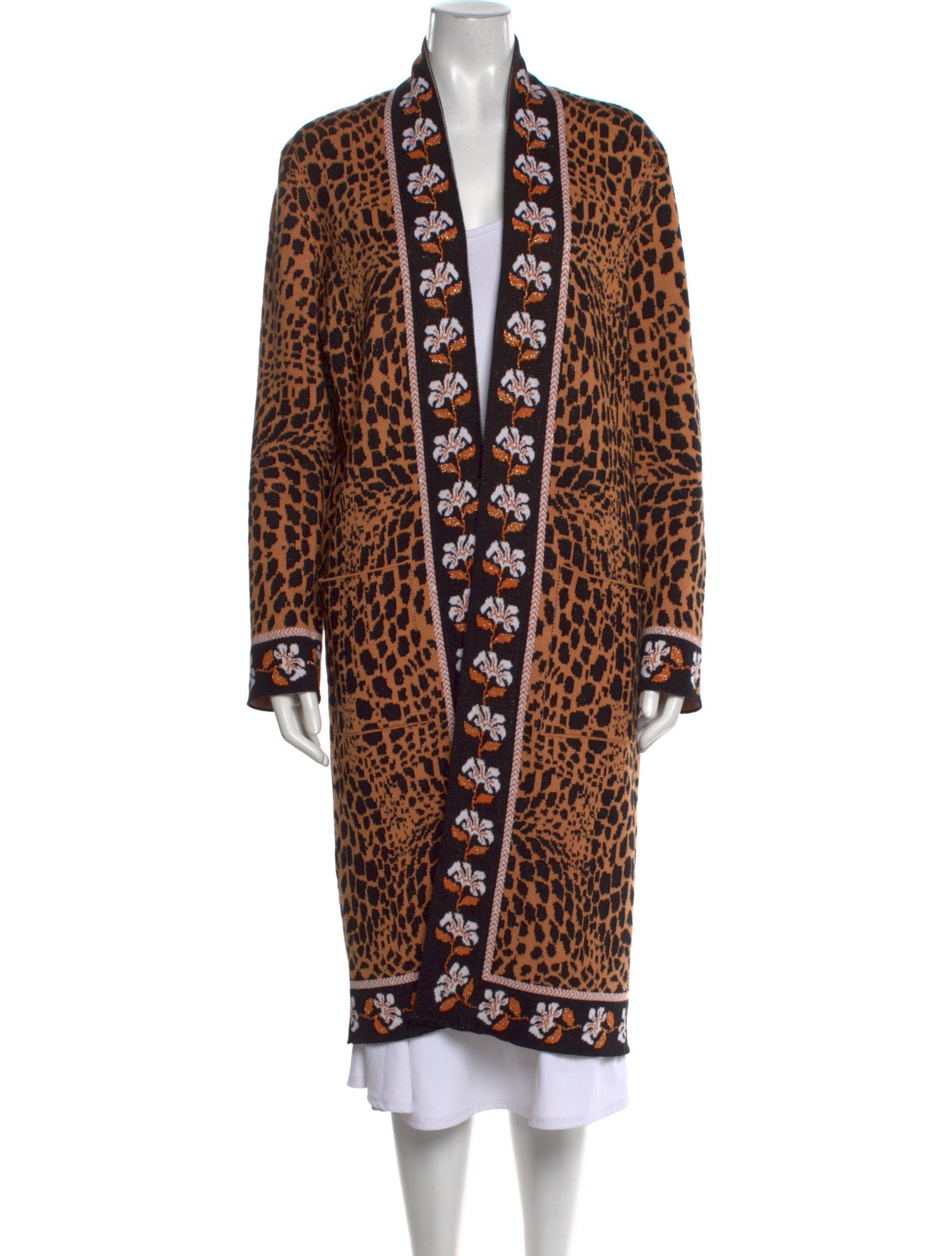 Hayley Menzies Printed Open Front Sweater