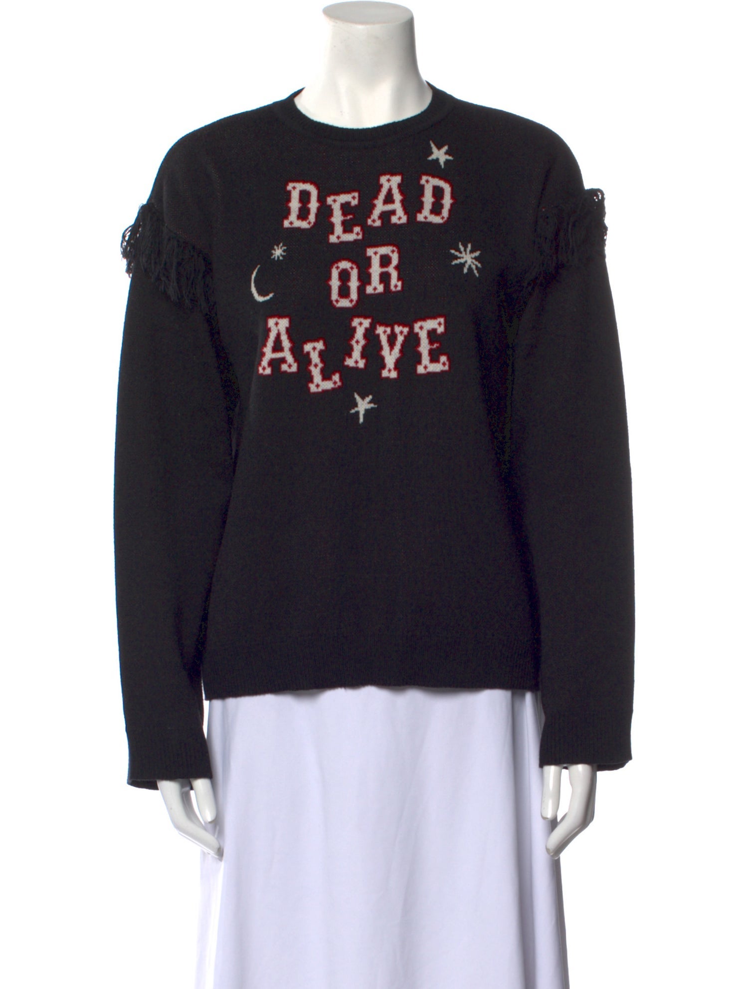 Hayley Menzies Merino Wool Graphic Print Sweater