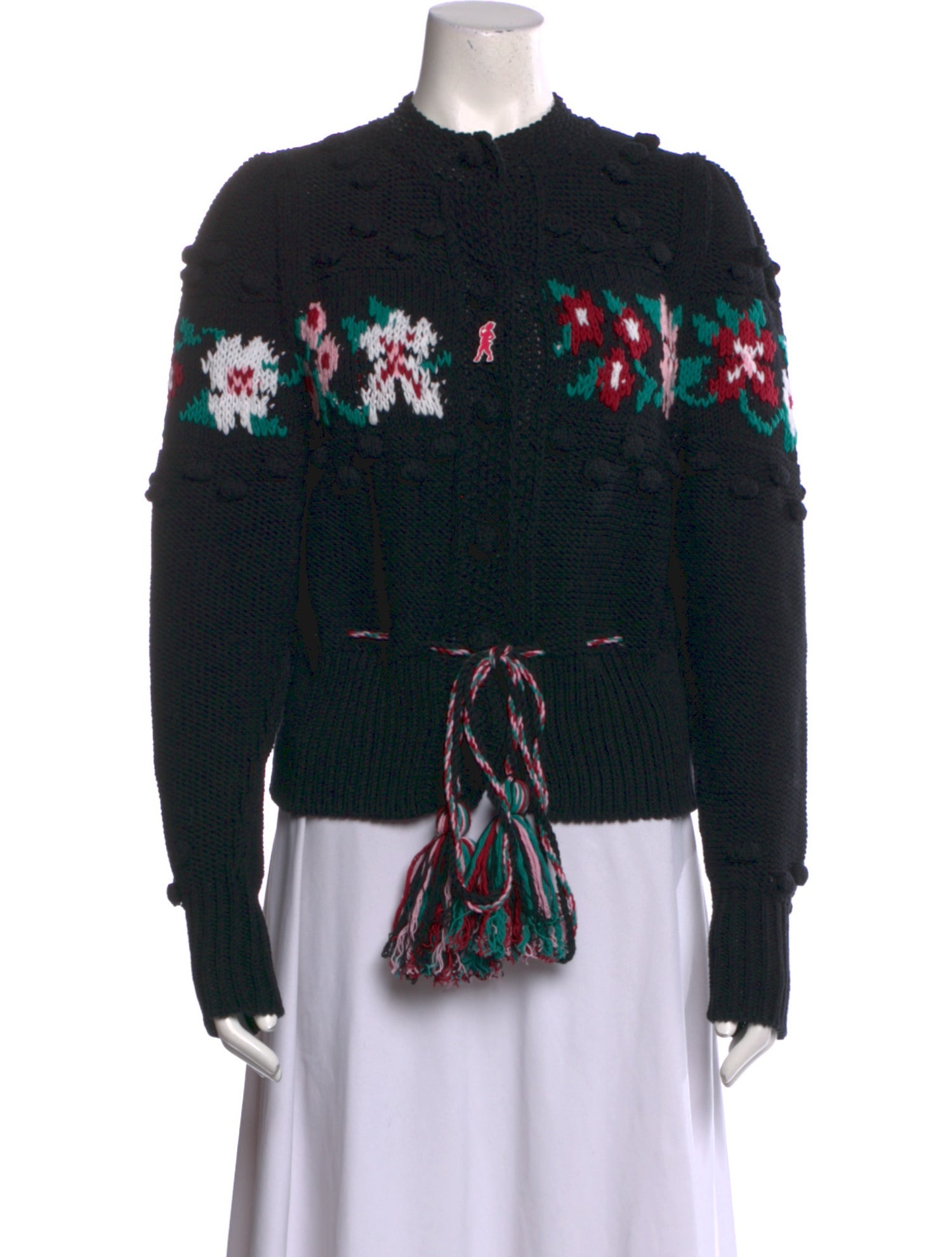 Hayley Menzies Patterned Crew Neck Sweater