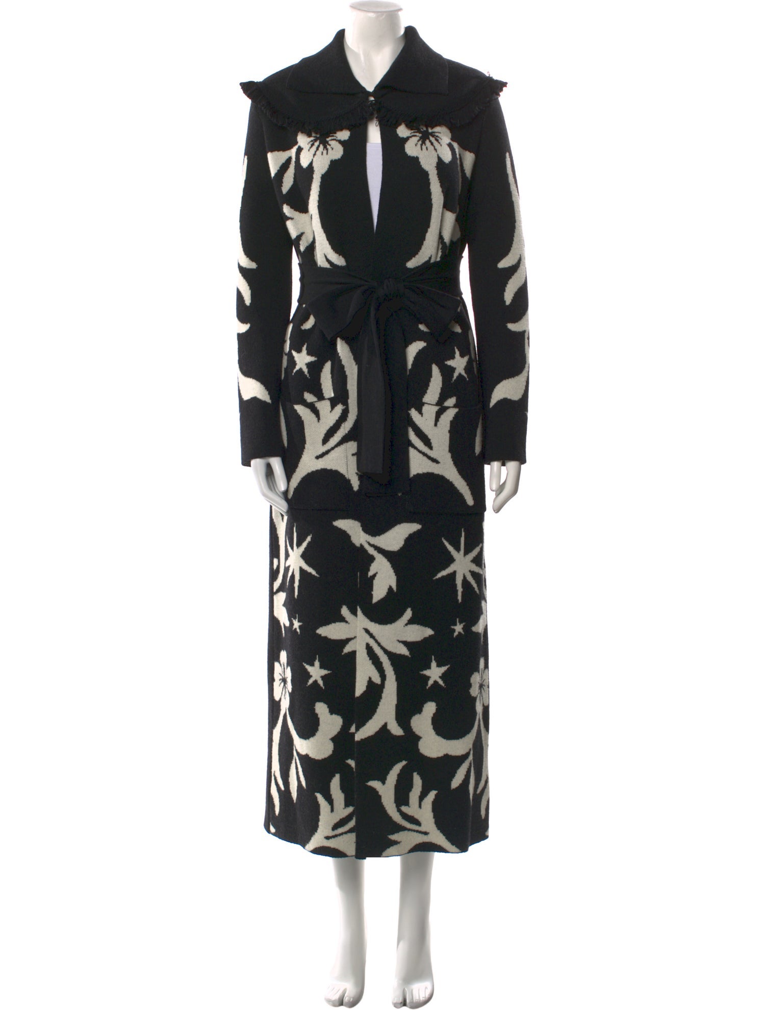 Hayley Menzies Merino Wool Floral Print Sweater