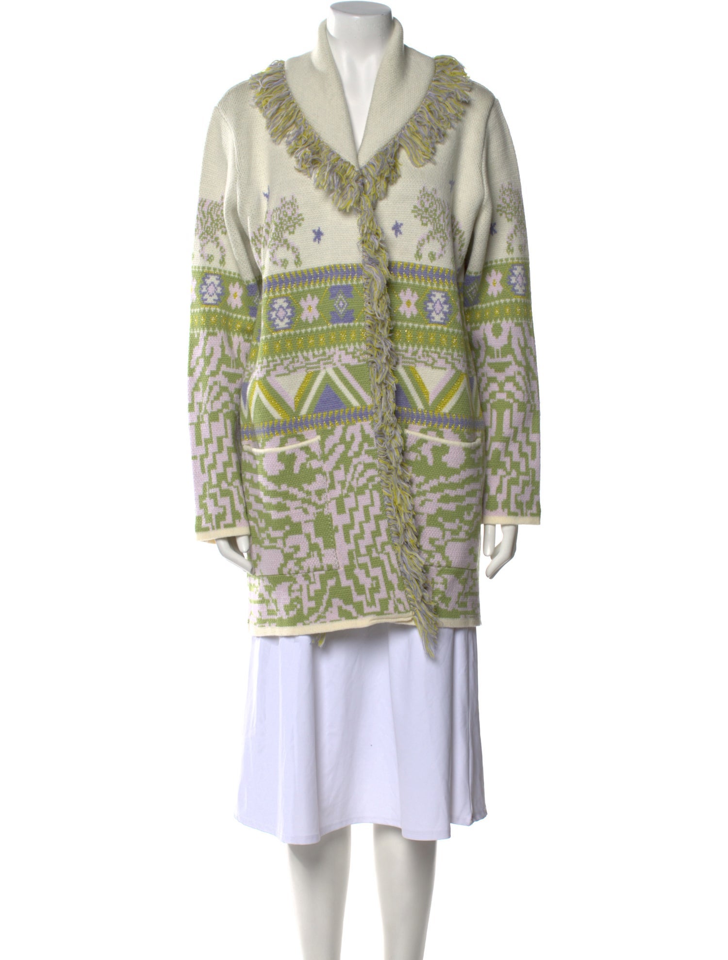 Hayley Menzies Merino Wool Printed Sweater w/ Tags