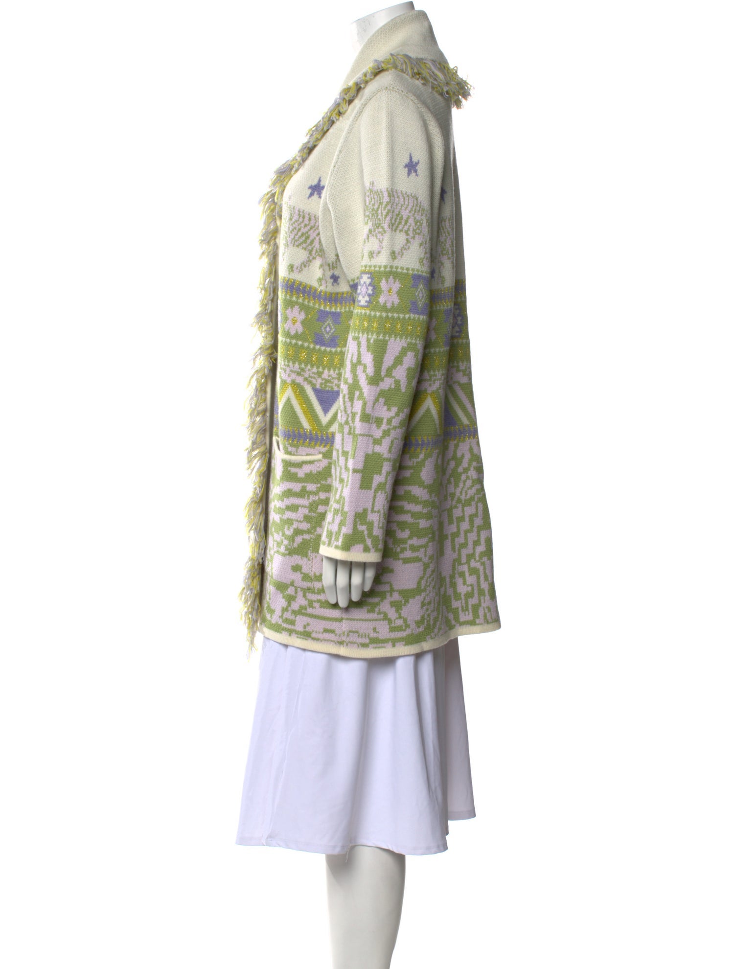 Hayley Menzies Merino Wool Printed Sweater w/ Tags