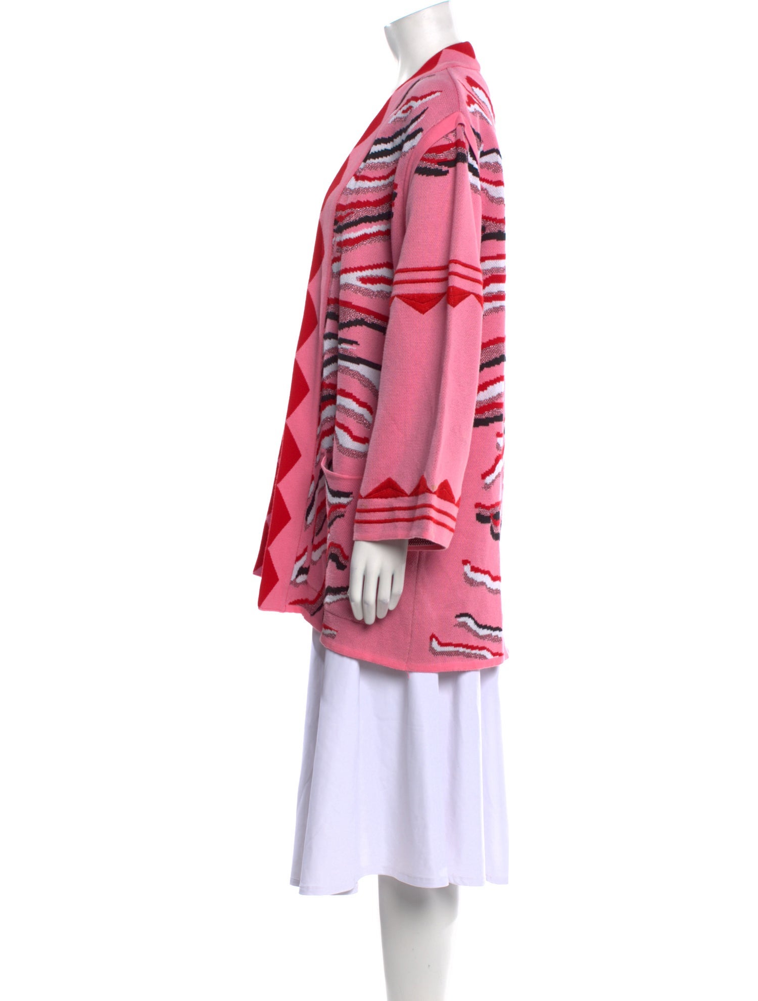 Hayley Menzies Printed Open Front Sweater