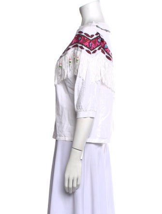 Hayley Menzies Printed Bateau Neckline Top