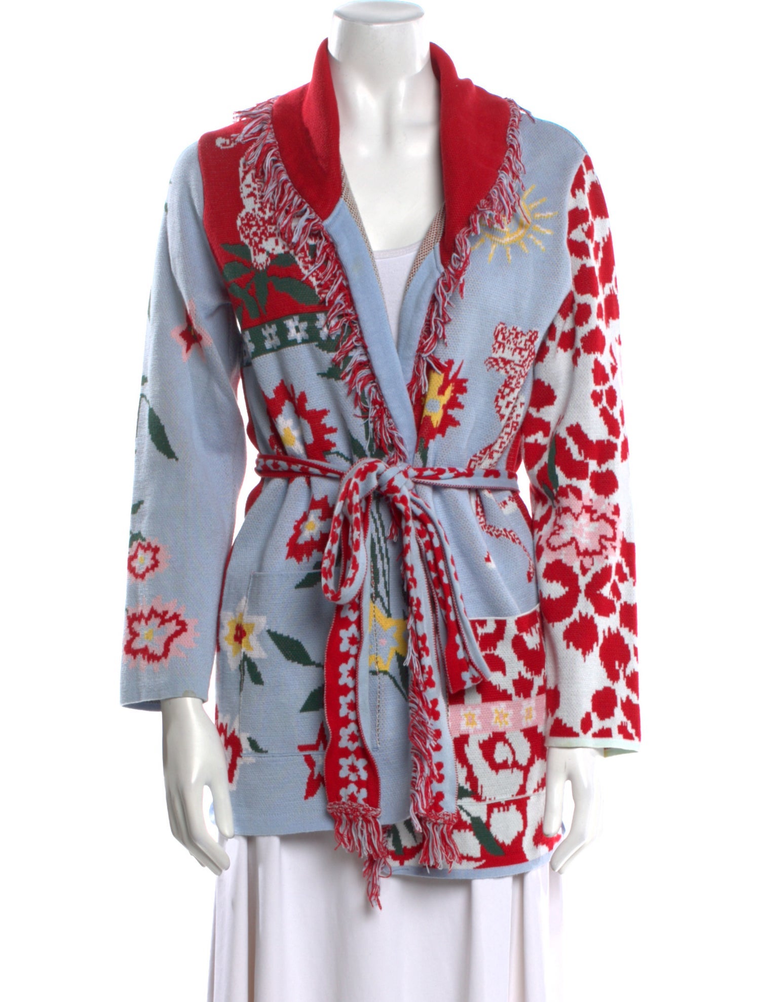 Hayley Menzies Printed V-Neck Sweater