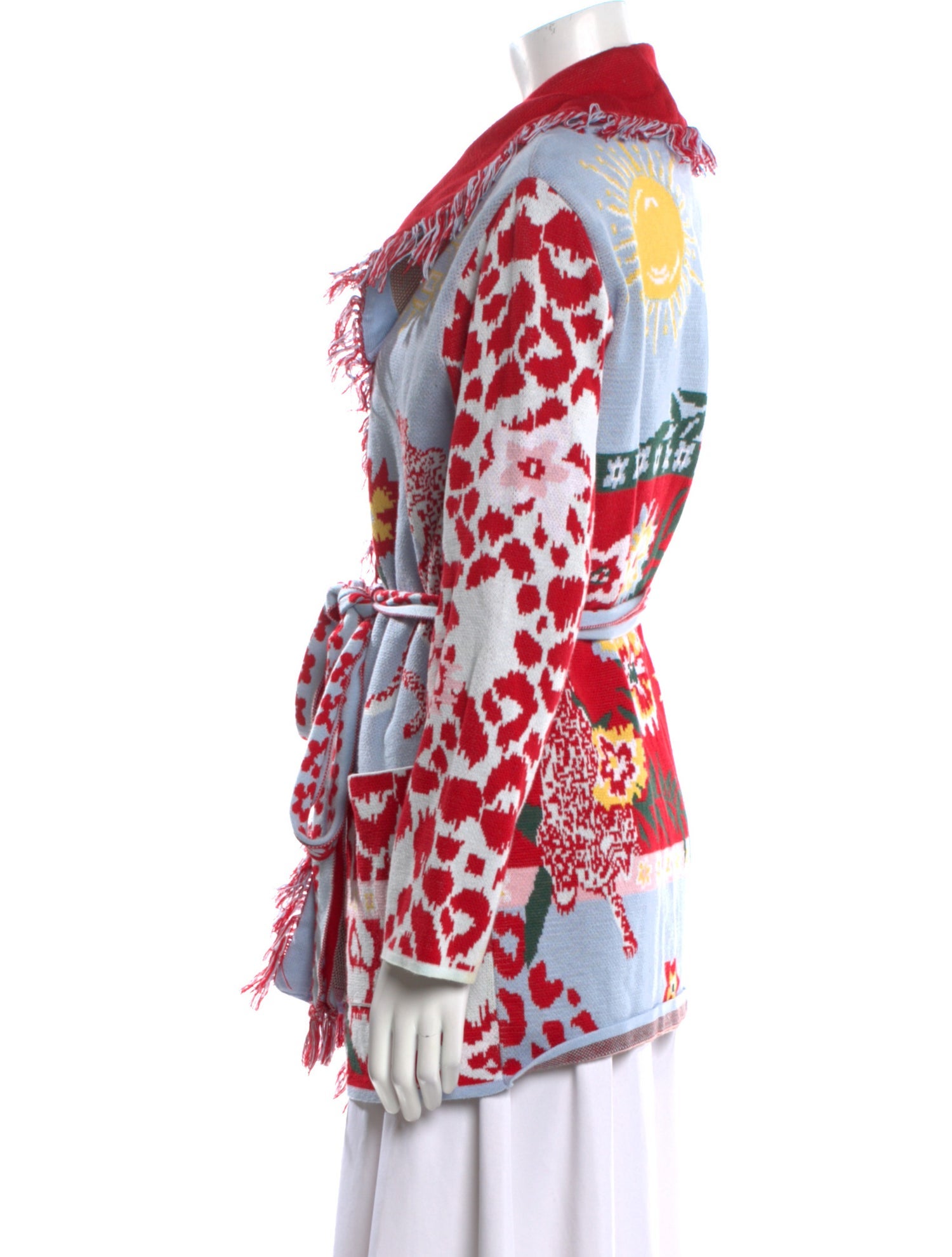 Hayley Menzies Printed V-Neck Sweater