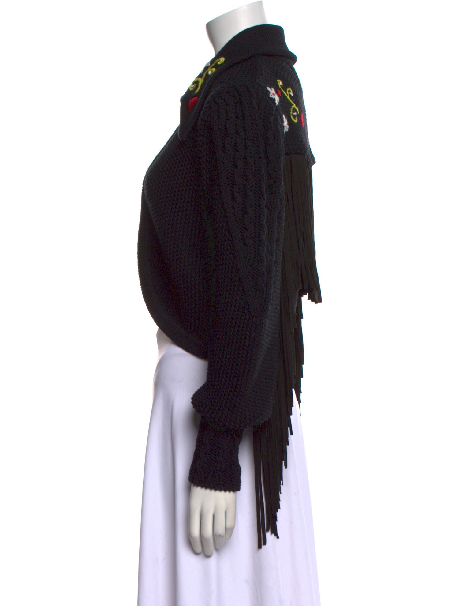 Hayley Menzies Merino Wool Open Front Sweater