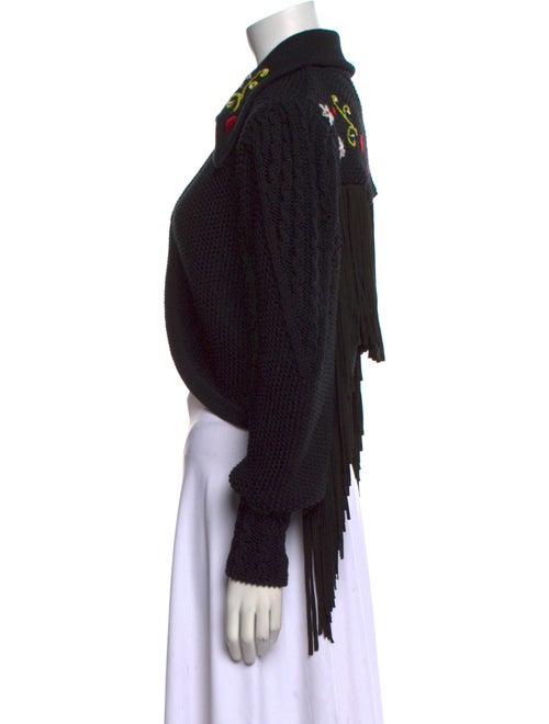 Hayley Menzies Merino Wool Open Front Sweater