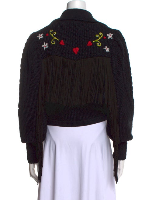 Hayley Menzies Merino Wool Open Front Sweater