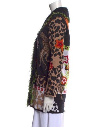 Hayley Menzies Floral Print V-Neck Sweater