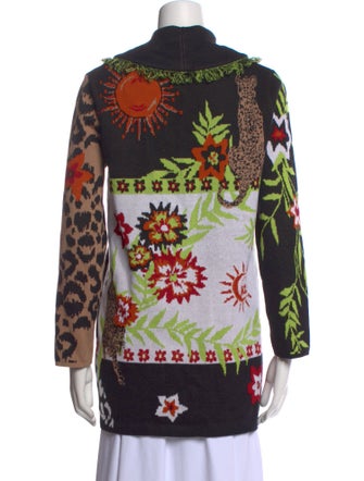 Hayley Menzies Floral Print V-Neck Sweater