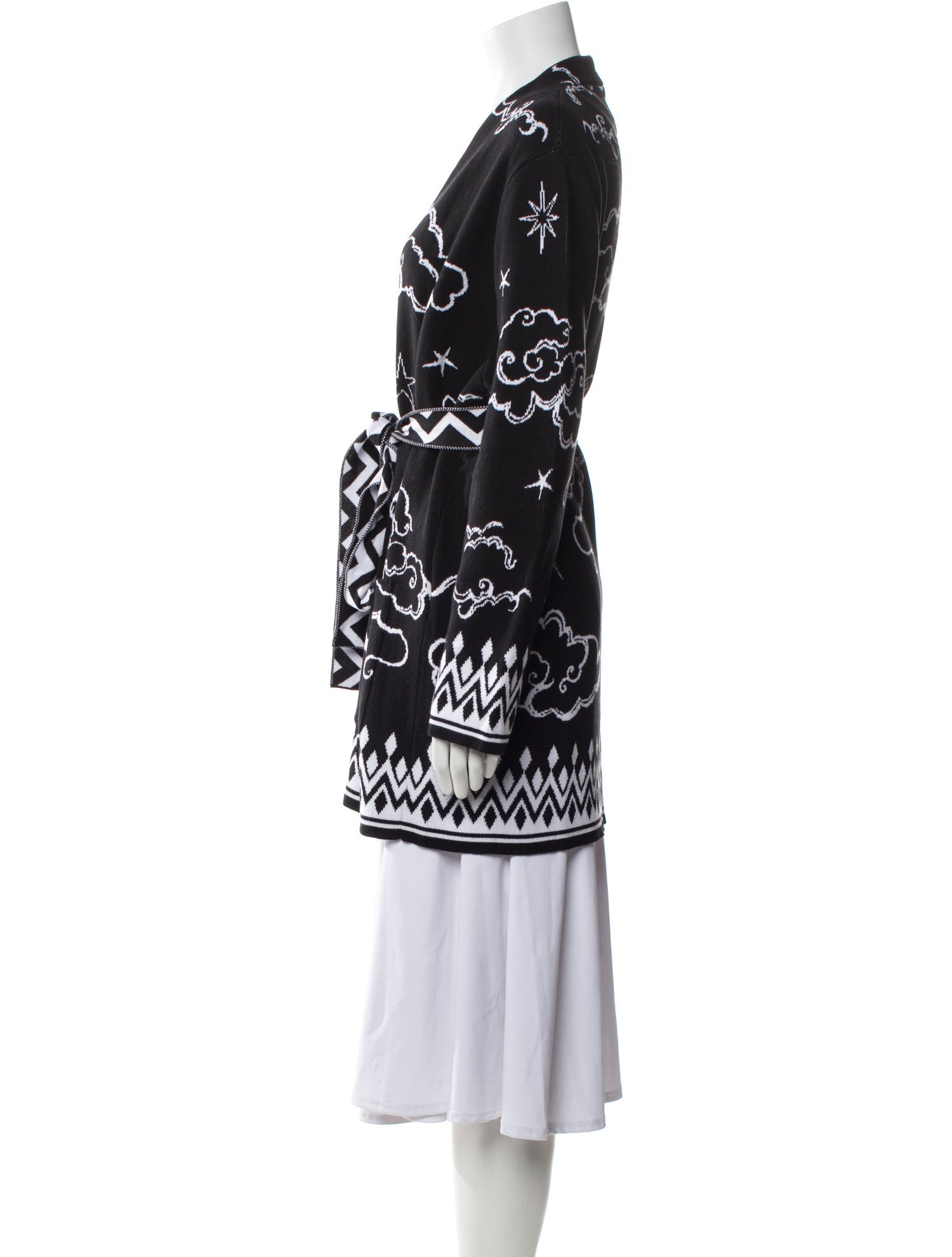 Hayley Menzies Printed V-Neck Sweater