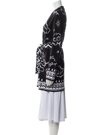 Hayley Menzies Printed V-Neck Sweater