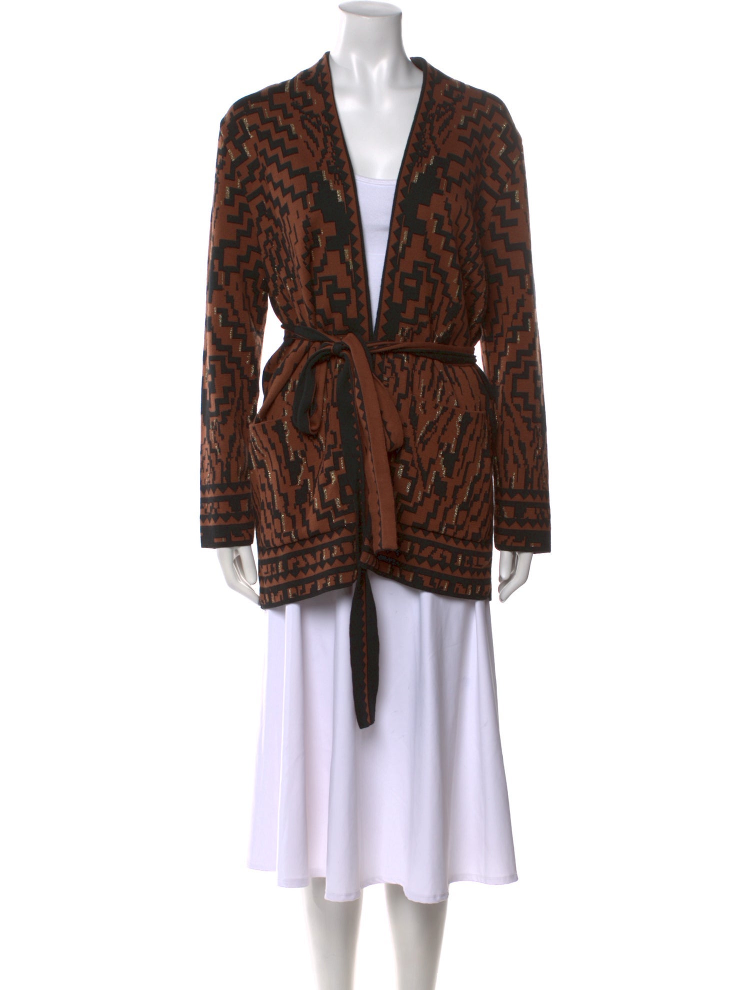 Hayley Menzies Printed V-Neck Sweater