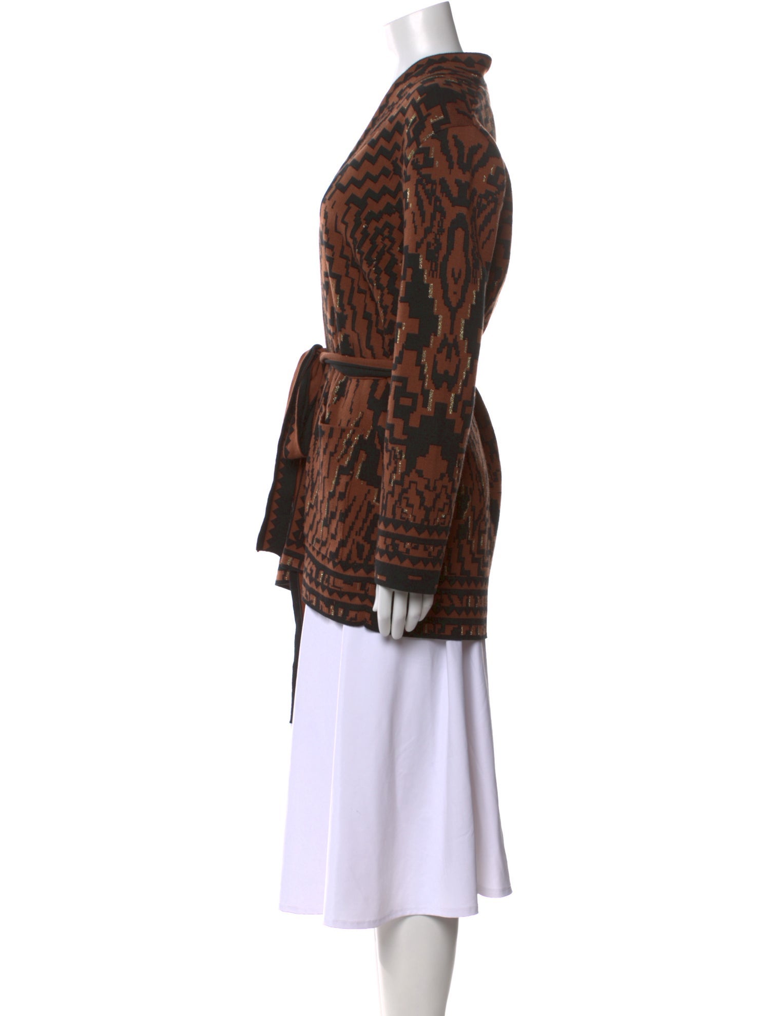 Hayley Menzies Printed V-Neck Sweater