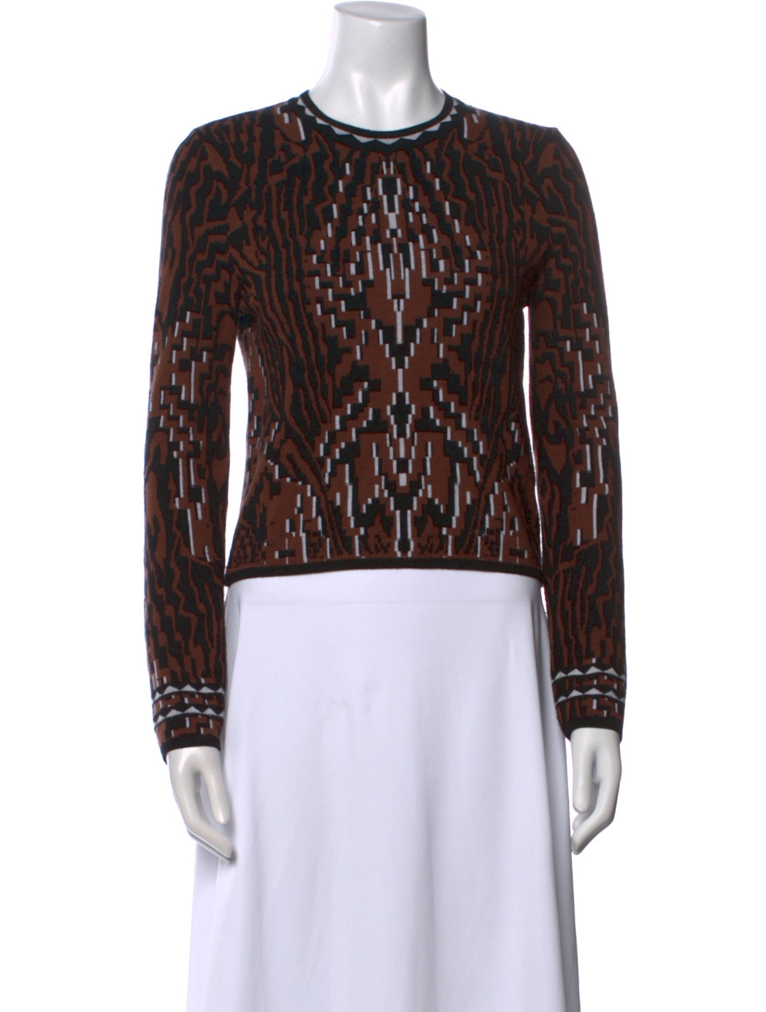 Hayley Menzies Printed Crew Neck Sweater