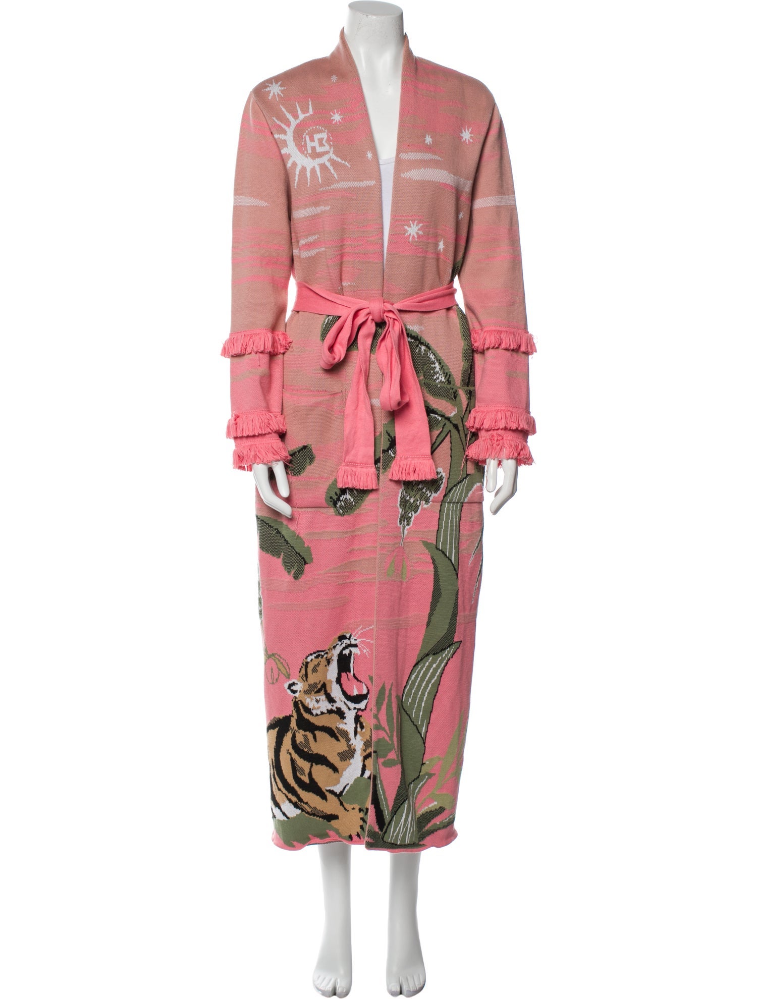 Hayley Menzies Graphic Print Trench Coat