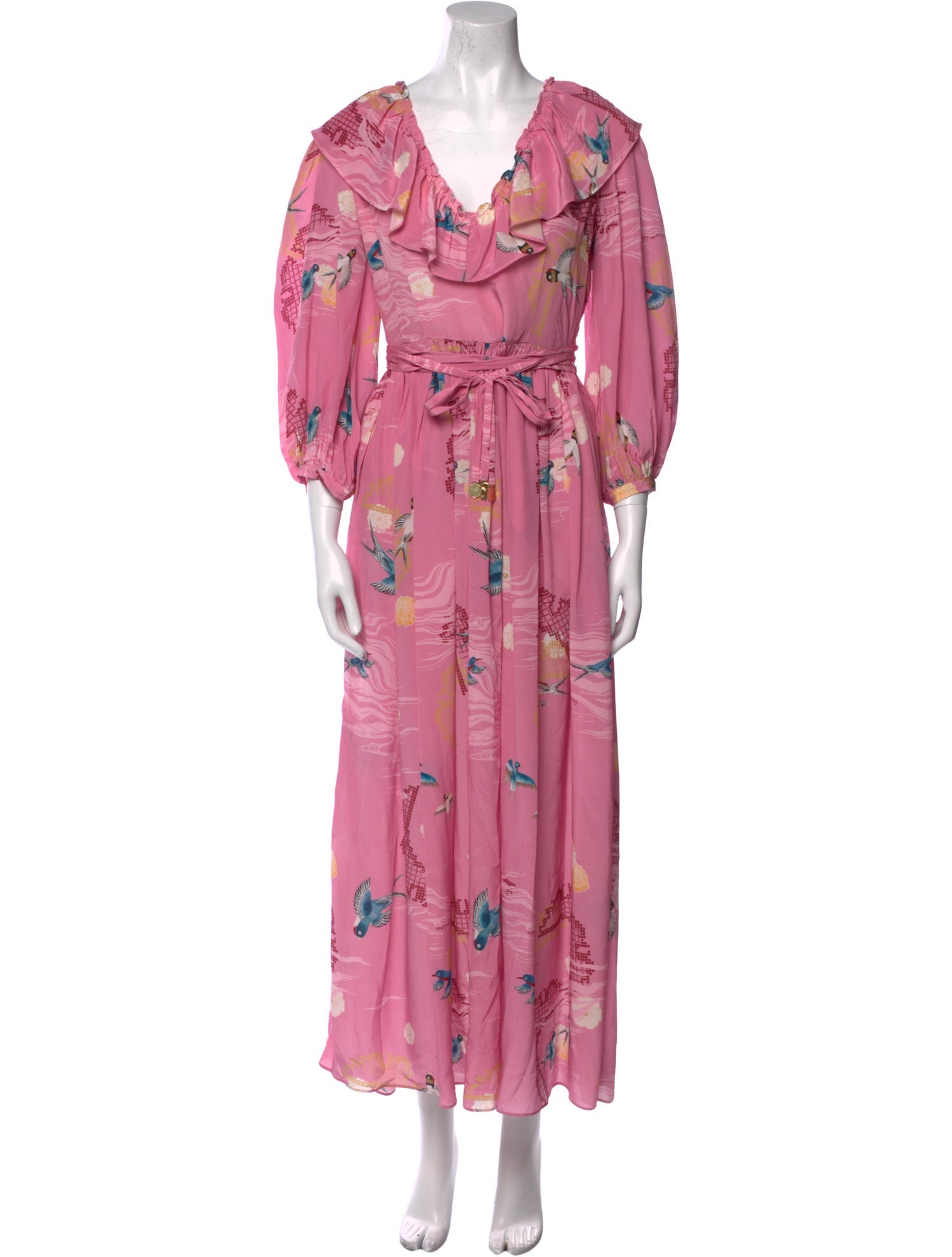 Hayley Menzies Silk Long Dress w/ Tags