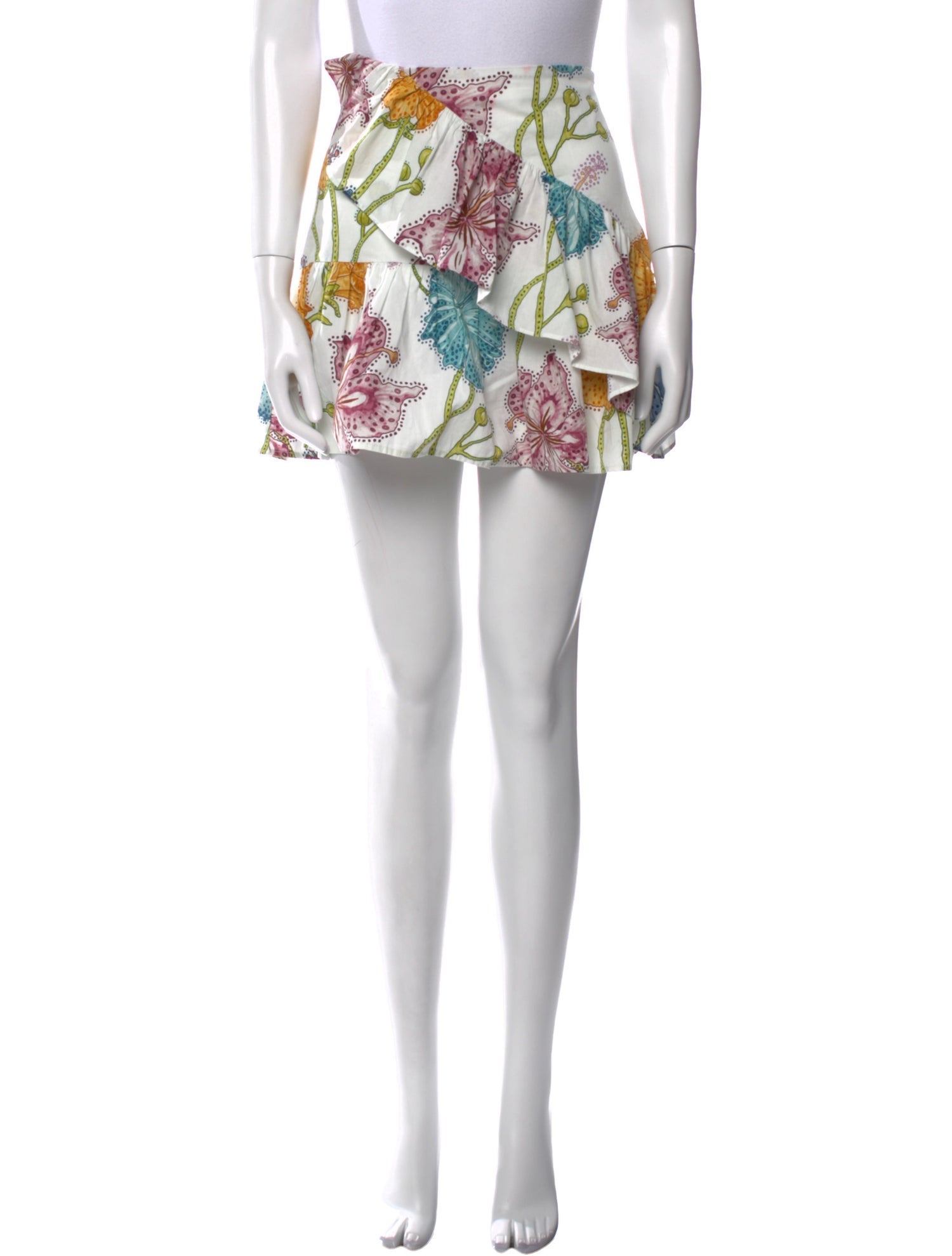 Hayley Menzies Floral Print Mini Skirt