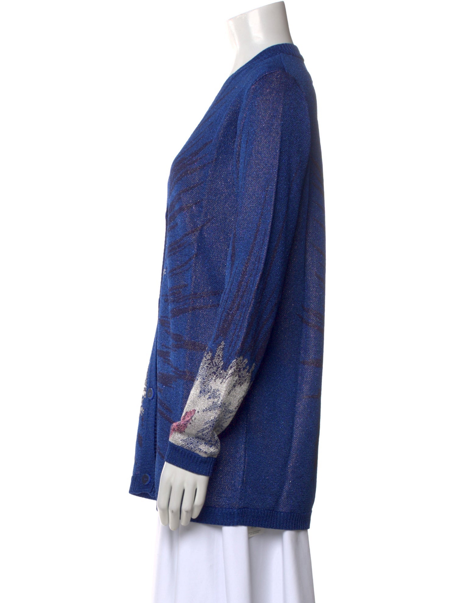 Hayley Menzies Printed V-Neck Sweater