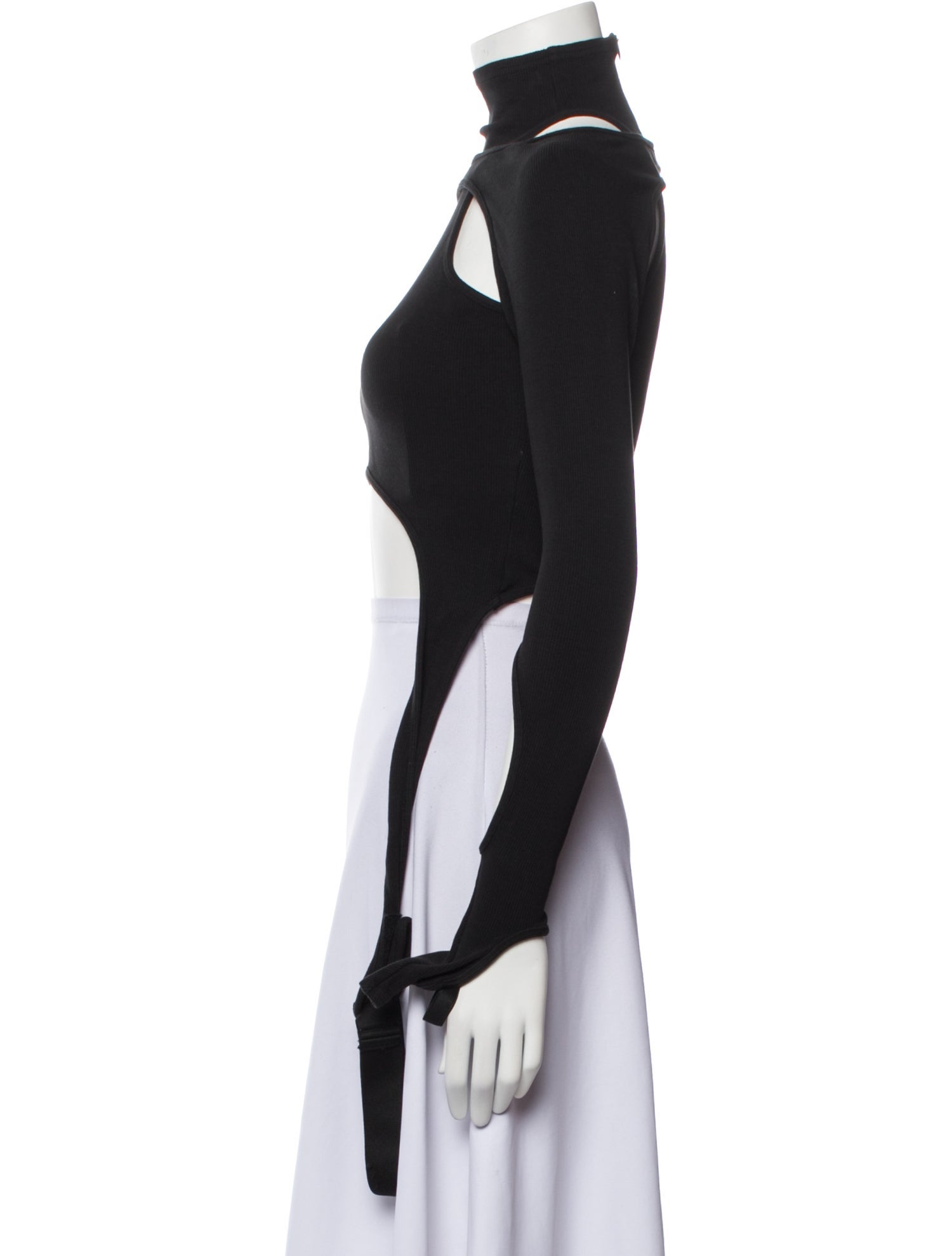 Hyein Seo Turtleneck Long Sleeve Crop Top