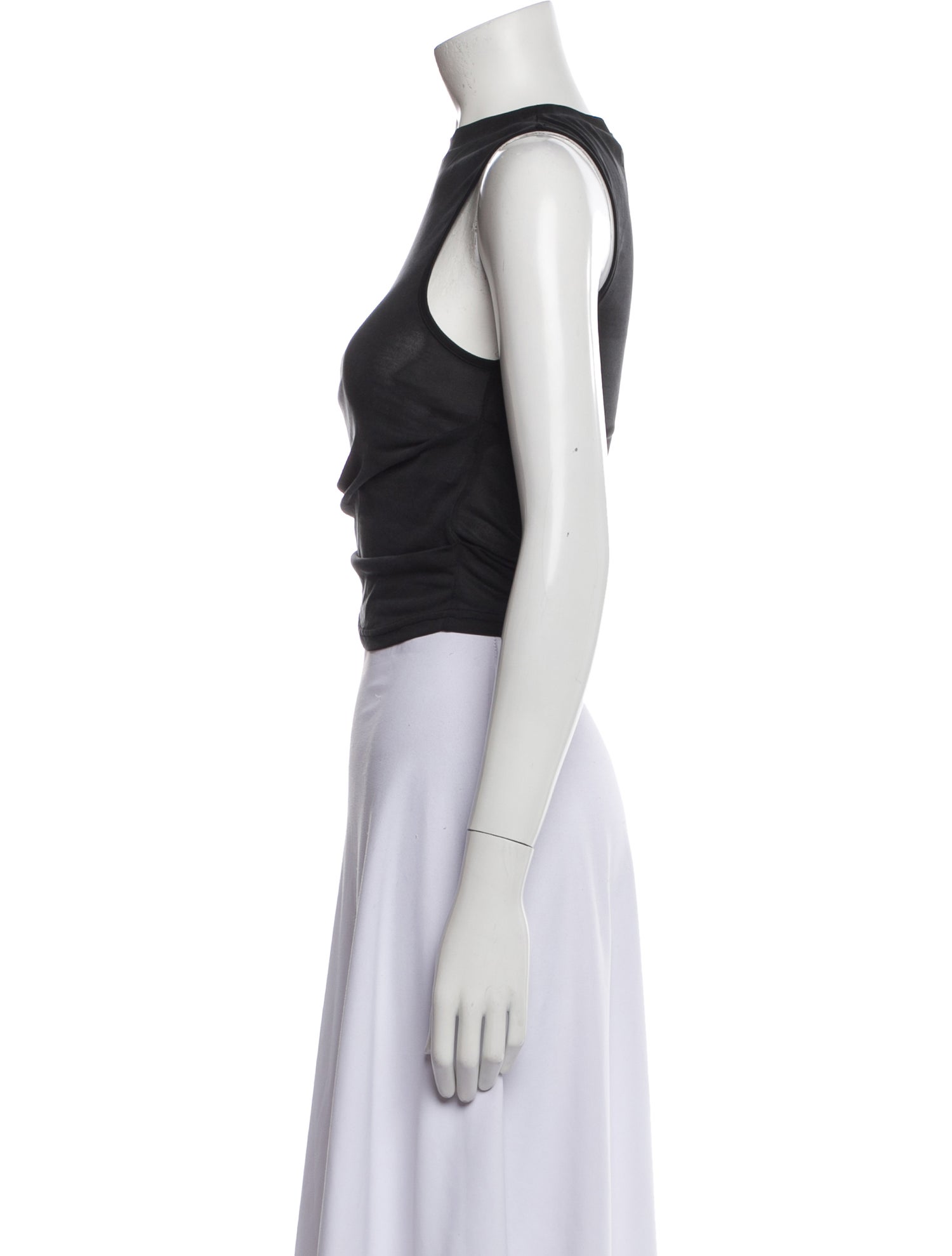 Hyein Seo Crew Neck Sleeveless Crop Top