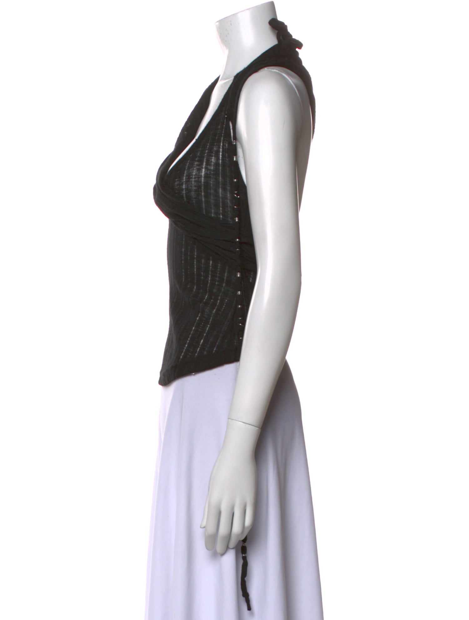 Hyein Seo One-Shoulder Sleeveless Crop Top