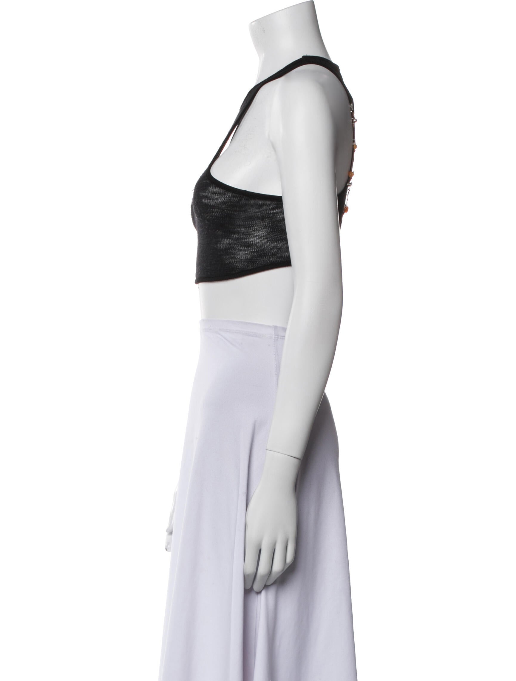 Hyein Seo Halterneck Sleeveless Crop Top