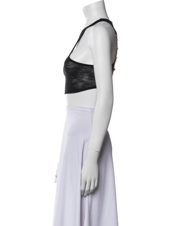 Hyein Seo Halterneck Sleeveless Crop Top