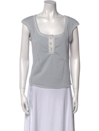 Hyein Seo Square Neckline Short Sleeve Top