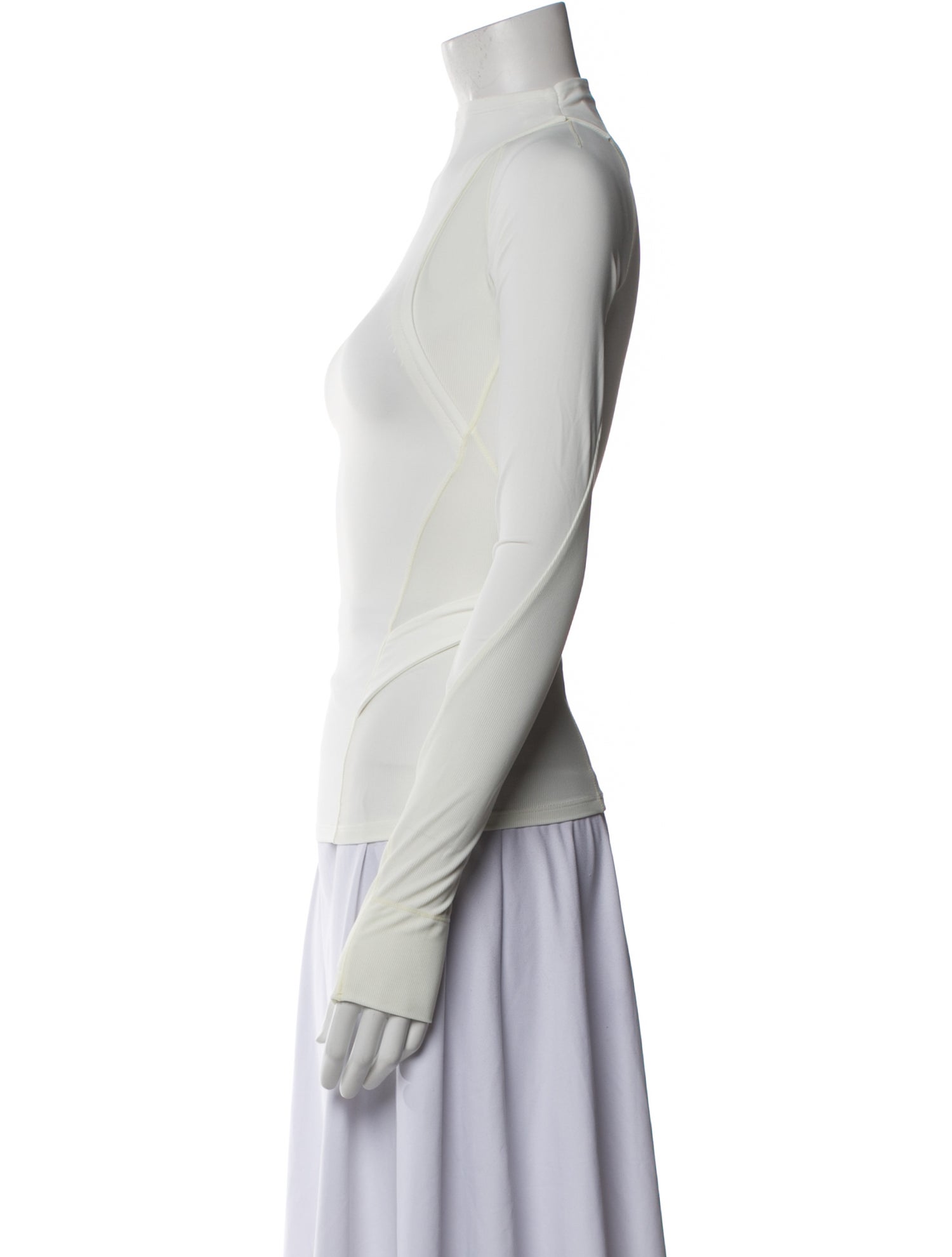 Hyein Seo Nylon Mock Neck Top w/ Tags