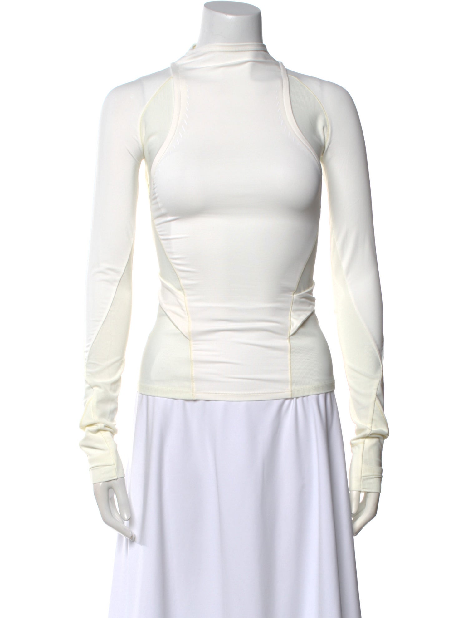 Hyein Seo Nylon Mock Neck Sweatshirt