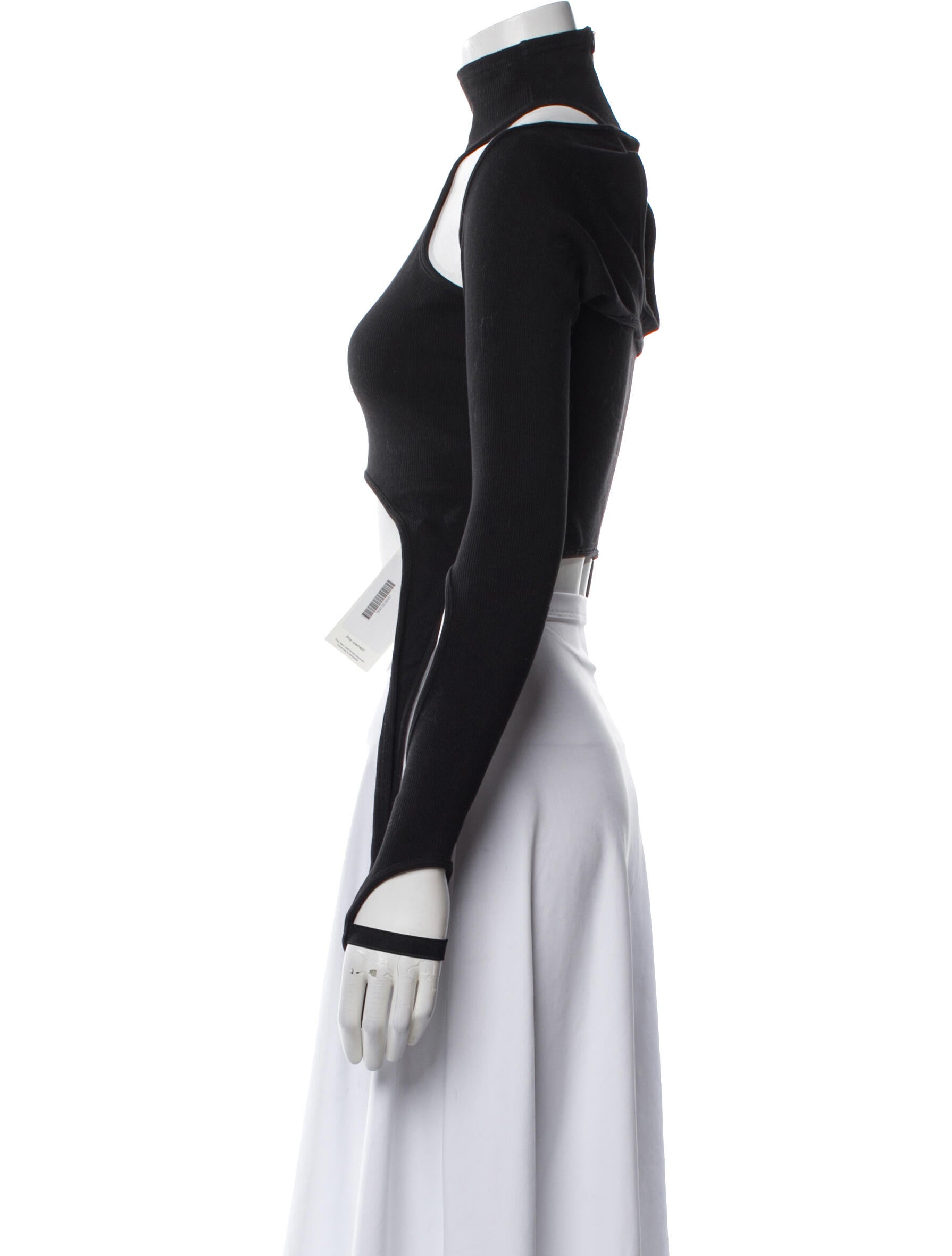 Hyein Seo Turtleneck Long Sleeve Crop Top