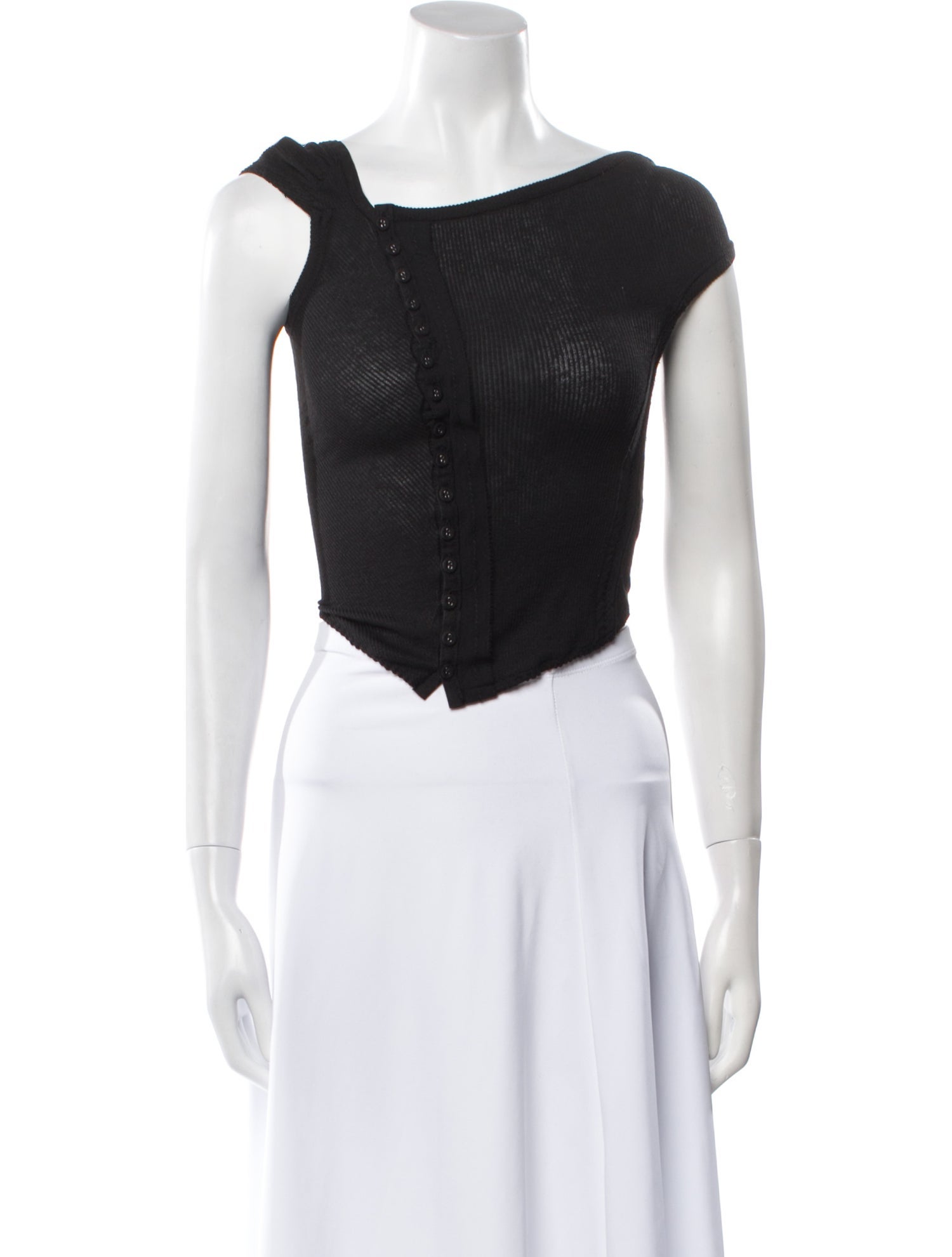 Hyein Seo Asymmetrical Sleeveless Crop Top