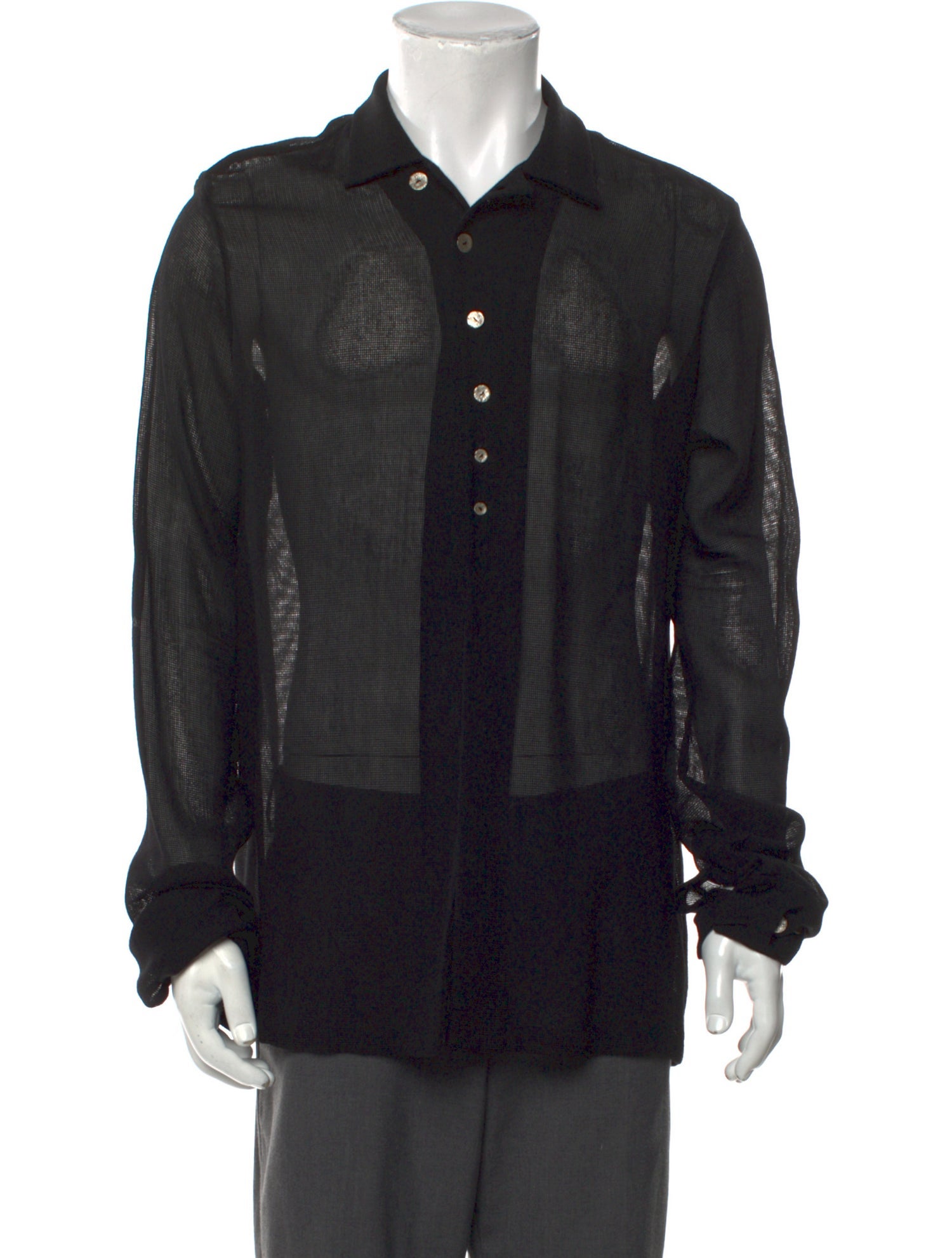 Hyein Seo Virgin Wool Long Sleeve Shirt