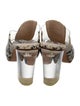 Ritch Erani NYFC Embossed Leather Animal Print Slides