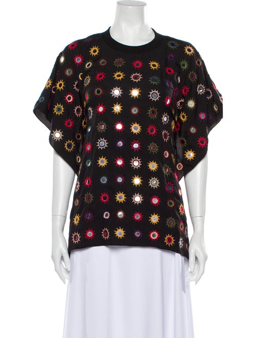Ashish 2020 Sequin Backless Top Black