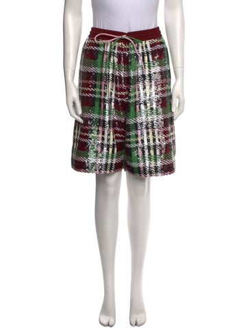 Ashish Shorts Plaid Print Knee-Length XS