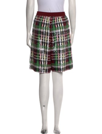 Ashish Plaid Print Knee-Length Shorts