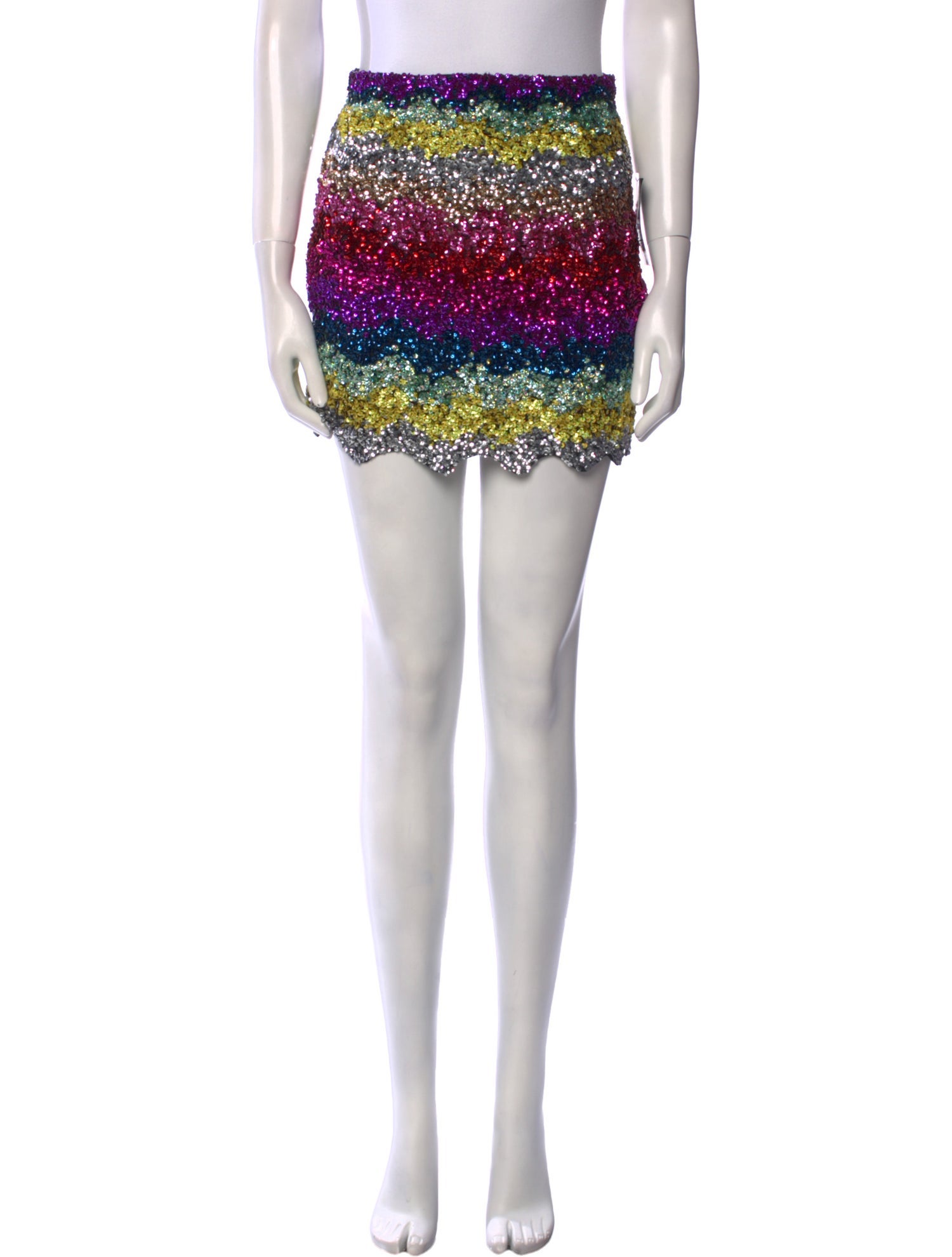 Ashish Striped Mini Skirt