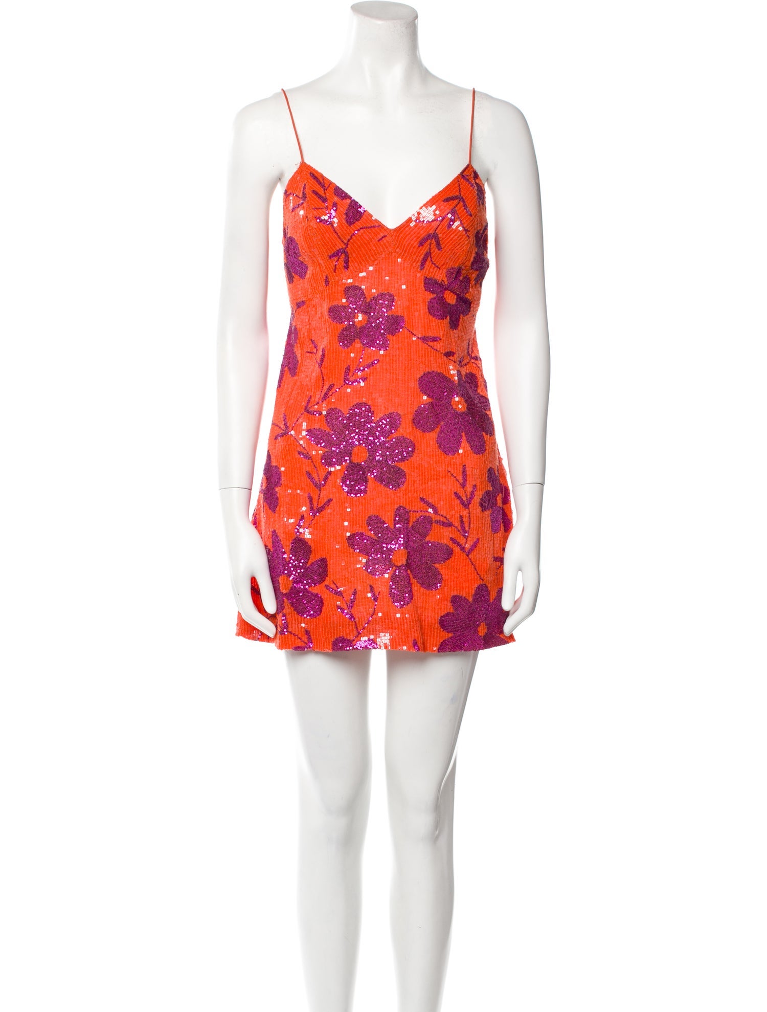 Ashish Floral Print Mini Dress
