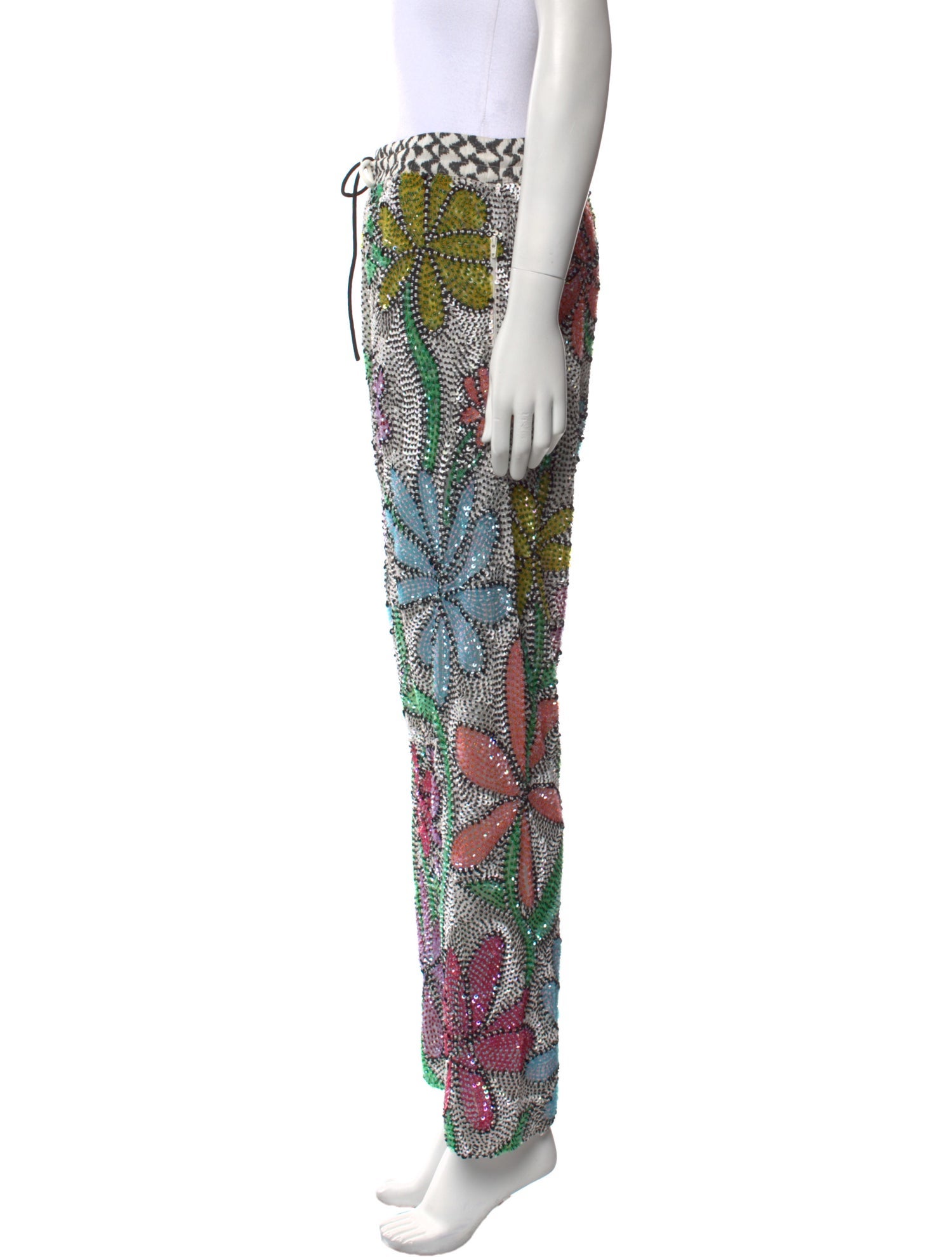 Ashish Floral Print Straight Leg Pants w/ Tags