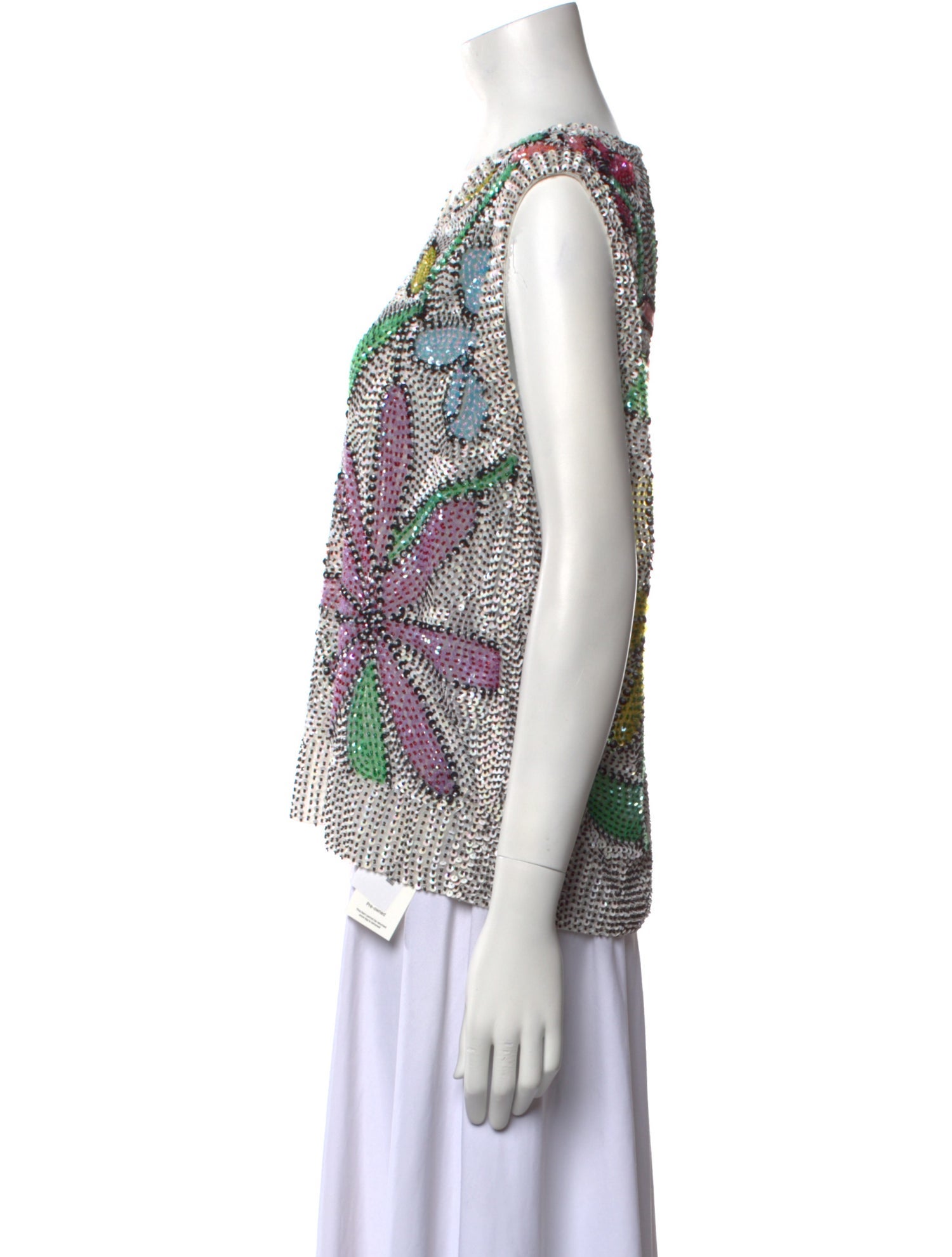 Ashish Printed V-Neck Blouse w/ Tags