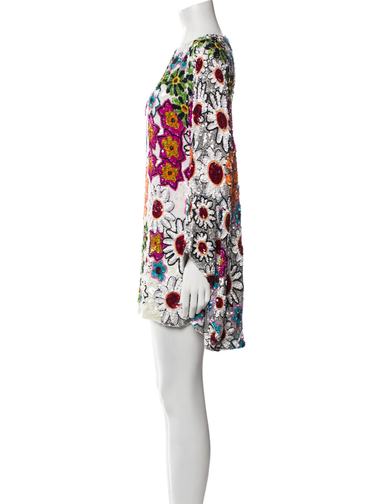 Ashish Floral Print Mini Dress w/ Tags