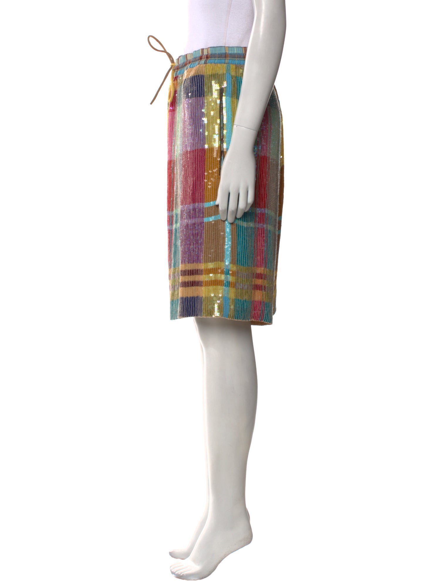 Ashish Colorblock Pattern Knee-Length Shorts