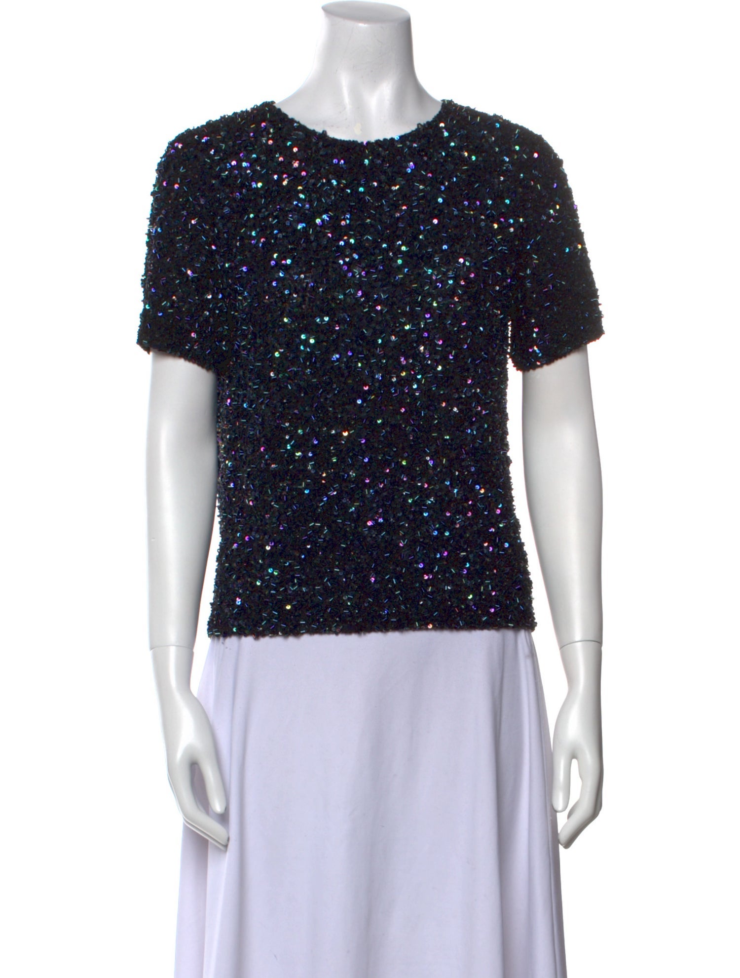 Ashish Silk Crew Neck T-Shirt